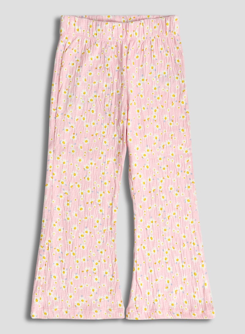 ال سي وايكيكي ليجنز بناتي بنقشة ورد بوسط مطاطي (2 قطعة) - Image 5